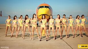 El luxurious calendario de una aerolínea tailandesa molesta