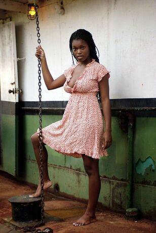 Mind-blowing black teenager and rusty metal, huge-titted..